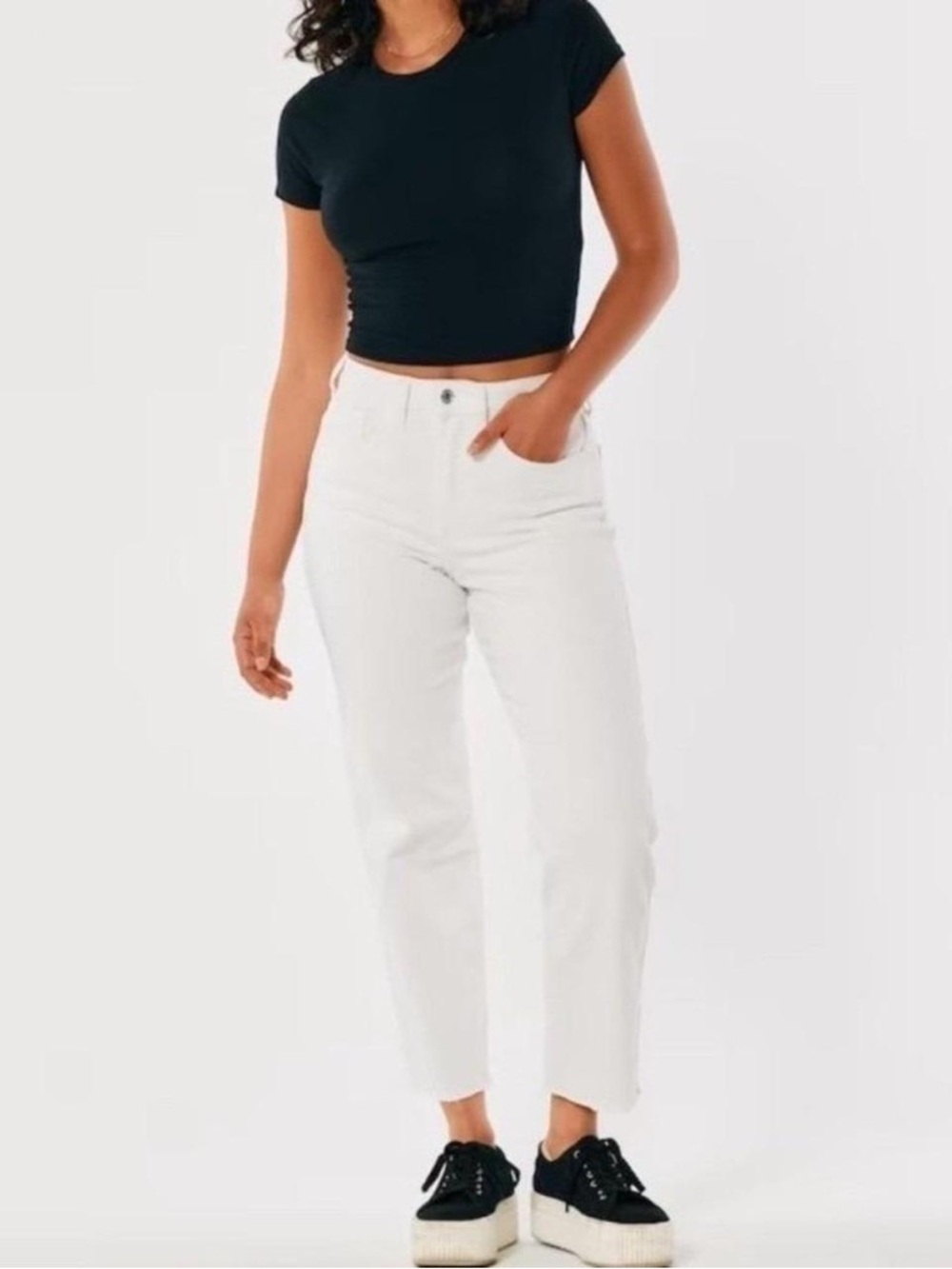 Hollister High Rise Jeans White
